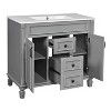 36" Bathroom Vanity with Top Sink, Modern Bathroom Storage Cabinet with 2 Soft Closing Doors and 2 Drawers, Single Sink Bathroom Vanity Grey - 4 of 4