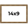 PosterPalooza | Photo Size Textured Gold Picture Frame - UV Acrylic, Foam Board Backing, Hanging Hardware - 3 of 4
