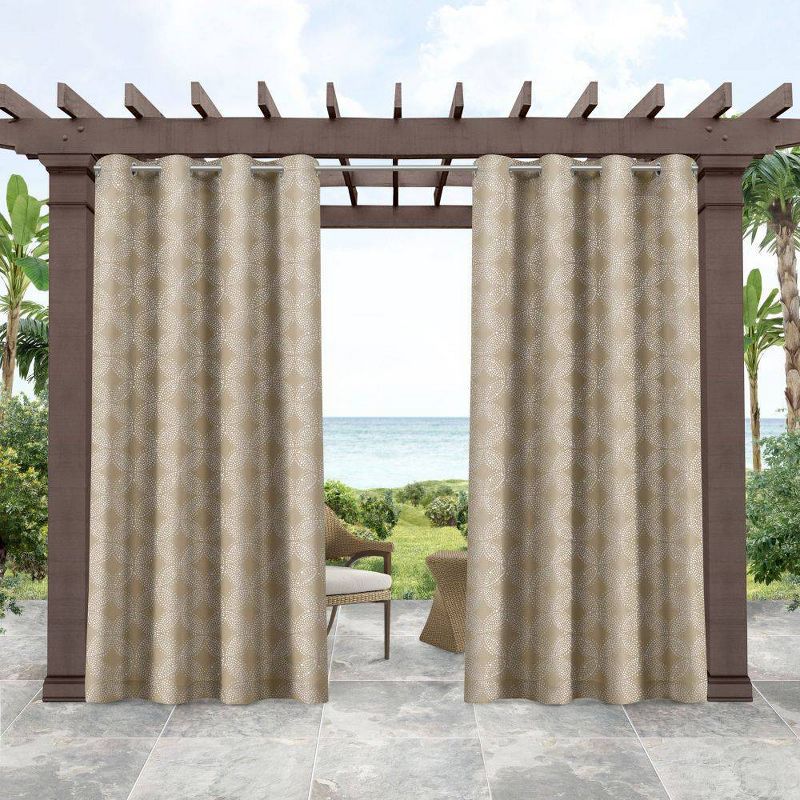 Set of 2 Indoor/Outdoor Island Curtain Panels - Tommy Bahama, 1 of 7