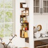 Tangkula 2pcs 5-Tier Corner Shelf Wall Mount Floating Corner Bookshelf Industrial Corner Ladder Shelf - 3 of 4