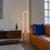 VYNXARIA 60"H Contemporary Floor Lamp, LED Standing Light for Living Room Centerpiece, Bedroom & Office Lighting,Gold and Clear - 4 of 4