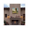 Cottage Garden West of The Wind HIGH Ground Blue, Yellow, Brown 24 x 24 Inch Waterproof Gallery Wrapped Canvas, Outdoor Garden, Yard, Patio All - 2 of 2