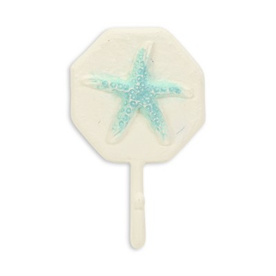 Cheung's Solva Coastal Colored Starfish Cast Iron Wall Hook