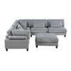 NicBex Couches for Living Room 4-Piece Modular Sectional Sofa Set Upholstered Corduroy Sofa Couch with Cushion Pillows and Solid Wood Legs - 4 of 4