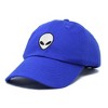 Dalix Alien Embroidered UFO Dad Hat Cotton Baseball Cap Adjustable Mens - 4 of 4