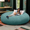 Jaxx 6 Foot Cocoon - 2-in-1 Convertible Bean Bag Bed & Large Bean Bag Chair for Adults, Premium Lush Velvet - 2 of 4