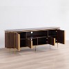 SinCiDo 70" Luxury TV Stand w/Faux Marble Top, Modern TV Console for TVs Up to 80 inches - 4 of 4