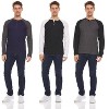 DARESAY Men's Thermal Crew Long Sleeve Henley Tops Base Layer Shirt, Pack of 3 - 2 of 4