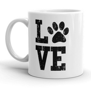 Crazy Dog T-Shirts Love Paw Mug Cute Adorable Pet Dog Cat Coffee Cup - 11oz - 1 of 4