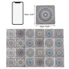 Unique Bargains PVC Tile Stickers 5.91"x5.91" Blue Brown 24 Pcs - 3 of 4
