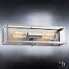 Urban Ambiance Luxury Luxe Industrial Electric Bath Fixture,  4-1/2"H x 16"W,  Stainless Steel Finish, UHP2751 - 3 of 4