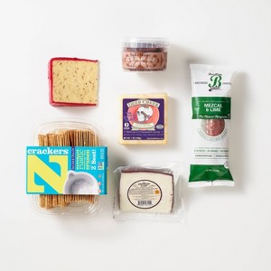 Gourmet Dash Charcuterie Boozy Cheese Collection Party Platter - 46.4oz - 1 of 2