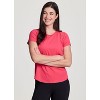 RBX Active Women's Short Sleeve T-Shirt Quick Drying Workout Top with Mesh Panels - 4 of 4