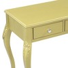 APRILSOUL Luxury Makeup Vanity Desk with Oval Mirror, 3-Drawer Dressing Table for Jewelry Storage - 4 of 4