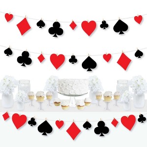 Big Dot of Happiness Las Vegas - Casino Party DIY Decorations - Clothespin Garland Banner - 44 Pieces - 1 of 4
