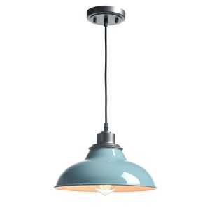 Claxy Sea Green Pendant Light Fixture Modern Kitchen Islands Pendant Light - 1 of 4