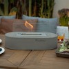 Luspa Tabletop Fire Pit Portable Ethanol Fireplace 13.8” x 7.1” x 6.7” - Light Grey - 4 of 4