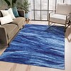 Abstract Area Rug Machine Washable Rug Modern Area Rug Stain Resistant Non-Slip Accent Rug Floor Cover Carpet Rug for Living Room Decor - 3 of 4