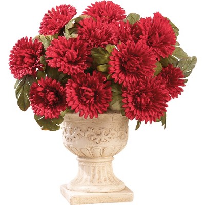 Collections Etc Floral Mum Bushes - Set of 3