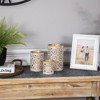 Northlight Laser-Cut Iron Votive Candle Holders - 6.25" - White and Gold Finish - Set of 3 - 3 of 4