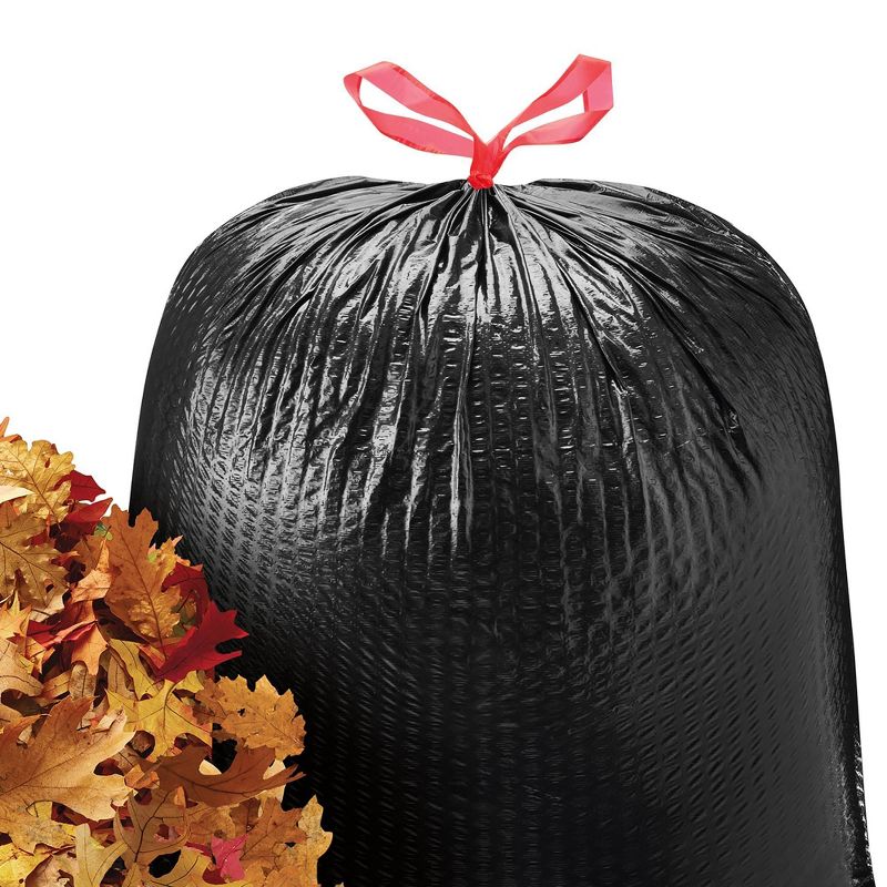 Extra-Strong Lawn and Leaf Drawstring Trash Bags - 39 Gallon/30ct - up &#38; up&#8482;, 2 of 4