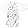 Hudson Baby Infant Girl Convertible Swaddle Sleep Sack, Pink Dinosaur Adventures - 3 of 4