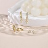 Freekiss 3 Pairs Gold Hoop Earrings Set: Dainty Stud Earrings Trendy Small 14K Gold Plated Hypoallergenic Dangle Cartilage - 3 of 4