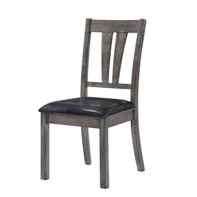 Grayson 5-Piece Gray Oak Dining Set with Padded Seats