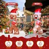 Syemin Inflatable Holiday Decorations 7.9 FT Christmas Inflatable Decoration, Inflatable Gingerbread Man Outdoor Decoration, Brown, 55.1"*31.5"*94.5" - 3 of 4