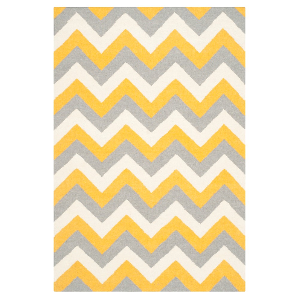 Julianne Dhurrie Accent Rug - Gold/Gray (3'x5') - Safavieh