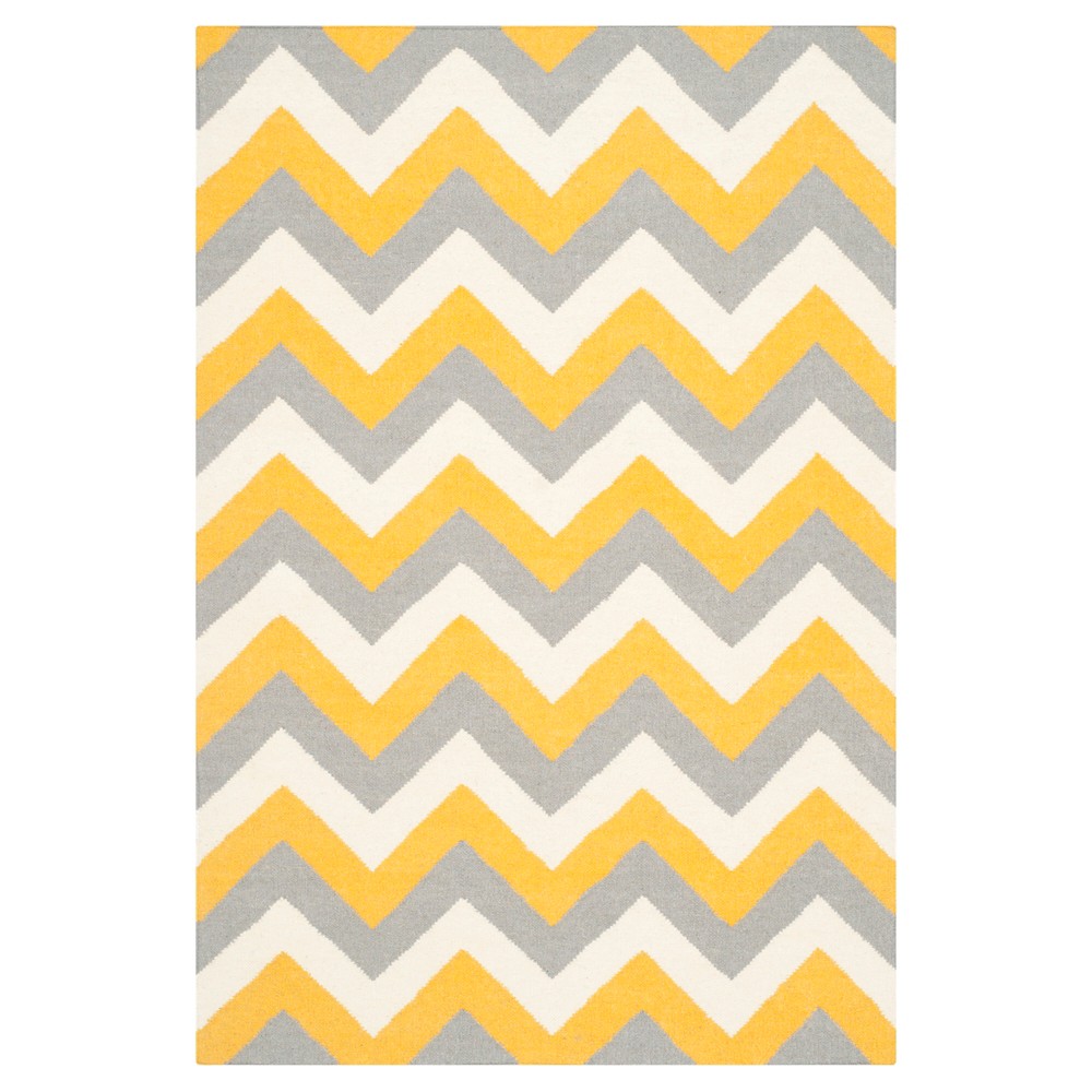 Julianne Dhurrie Accent Rug - Gold/Gray (3'x5') - Safavieh