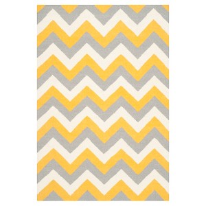 Julianne Dhurrie Accent Rug - Gold / Gray (3