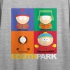 South Park Stacked Character Squares Crew Neck Short Sleeve Athletic Heather Women's Crop Top - 2 of 3