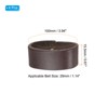 Unique Bargains Wear-Resistant Leather Belt Loop Keeper for Wide Straps Replacement 4 Pcs - 2 of 4