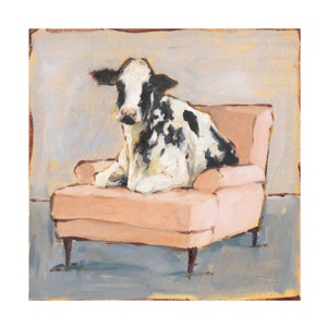 Trademark Fine Art -Ethan Harper 'Moo-ving In II' Canvas Art - 1 of 4