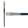 Creative Mark Imperial Professional Chungking Hog Bristle Brush - Flat, Handmade Long Handle Oil Paint Brushes for Artists, Nickel-Plated Brass - 2 of 4