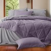 Bedsure Comforter Set – Bed in a Bag with Contrast Color Solid Design, Soft All-Season Bedding Set - 4 of 4