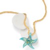 Ross-Simons Italian Turquoise Murano Glass Starfish Necklace With 18kt Gold Over Sterling - 4 of 4
