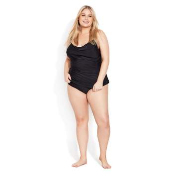 Jeg var overrasket Bogholder Slumber Evans | Women's Plus Size Hi Waist Swim Brief - Navy - 14w : Target