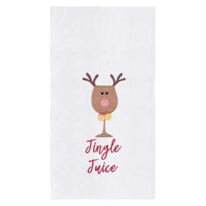 C&F Home Jingle Juice Embroidered Cotton Flour Sack Kitchen Towel - 1 of 4
