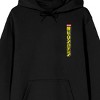 My Hero Academia Himiko Toga Faces & Poses Long Sleeve Adult Black Hooded Sweatshirt - 3 of 4