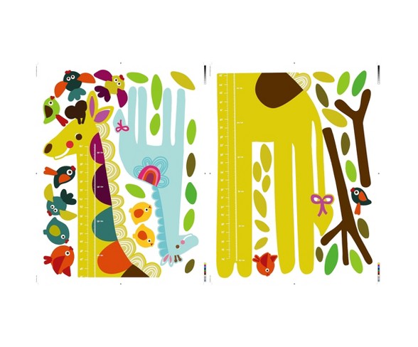 Wallies&#174; Wall Play Giraffe Growth Chart Peel & Stick d&#233;cor