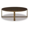 Balintmore Round Coffee Table Metallic Brown/Beige - Signature Design by Ashley - 3 of 4