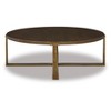 Balintmore Round Coffee Table Metallic Brown/Beige - Signature Design by Ashley - image 3 of 4