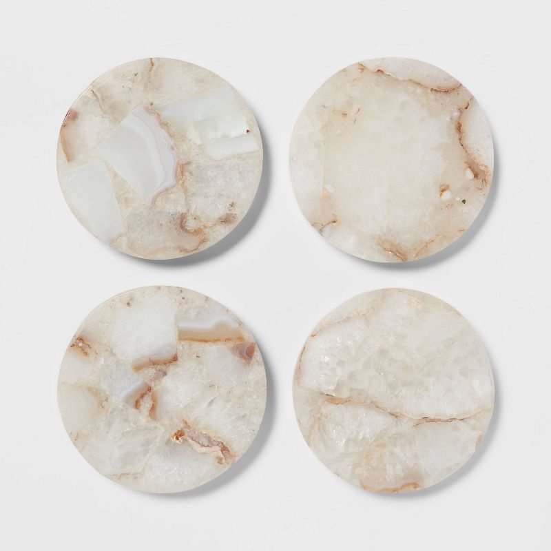 4pk Stone Salt Agate Coasters - Threshold&#8482;, 4 of 9