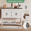 Console Table Buffet Sideboard Sofa Table,with Storage Drawers Cabinets and Bottom Shelf, Farmhouse Buffet Sideboard for Kitchen, Foyer,Hallway - 3 of 4