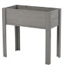 Okak Elevated Raised Garden Bed with Legs Wooden Planter Box for Vegetables, Flowers, Herbs, Outdoor Gardening, 31" x 16" x 30"/40" x 20" x 31" - 3 of 4