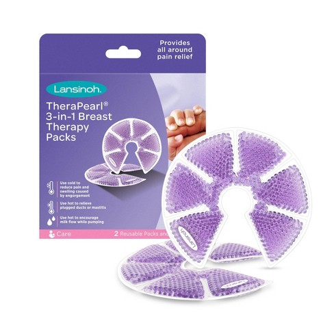 Lansinoh Soothies Cooling Gel Pads, 2 Count, Breastfeeding Essentials,  Provides Cooling Relief for Sore Nipples