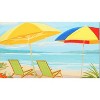 Olivia's Home Siesta Key Beachside Doormat – Indoor 22" x 32" coastal theme with chairs, flip-flops & vibrant beachside accents - 2 of 3