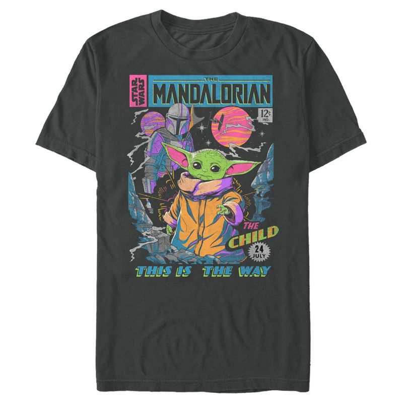 Men's Star Wars The Mandalorian 12 Cents Retro Comic T-Shirt, 1 of 6